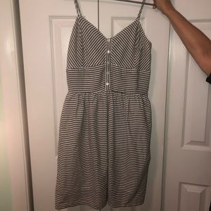 Grey stripped dress